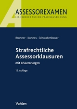Strafrechtliche Assessorklausuren - Brunner, Raimund; Kunnes, Christian; Schwabenbauer, Peter