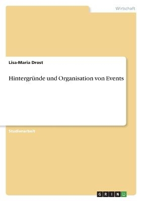 HintergrÃ¼nde und Organisation von Events - Lisa-Maria Drost