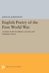 English Poetry of the First World War - John H. Johnston