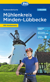 Radwanderkarte BVA Radwandern im Mühlenkreis Minden-Lübbecke 1:50.000, reiß- und wetterfest, GPS-Tracks Download - 