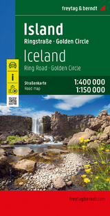 Island, Straßenkarte 1:400.000, freytag &amp; berndt