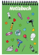 A 5 Notizblock Manga Items, grün, liniert - 