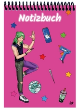 A 4 Notizblock Manga Quinn, pink, liniert - 