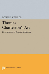 Thomas Chatterton's Art - Donald S. Taylor