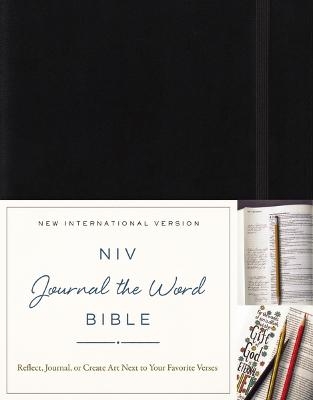 NIV, Journal the Word Bible, Hardcover, Black