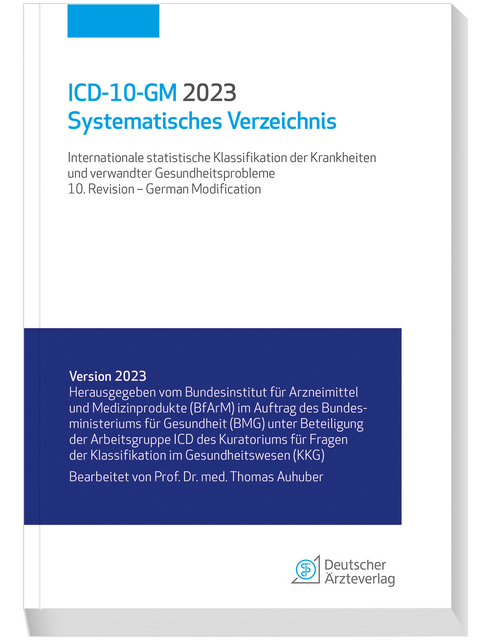 ICD-10-GM 2023 Systematisches Verzeichnis - 