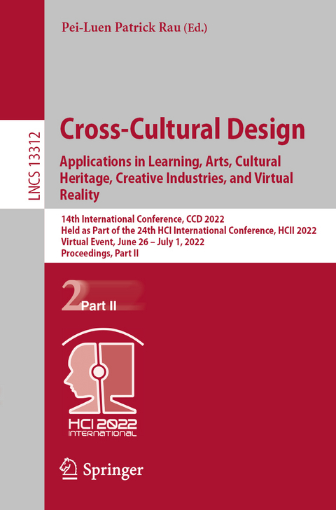 Cross-Cultural Design. Applications in Learning, Arts, Cultural Heritage, Creative Industries, and Virtual Reality - 