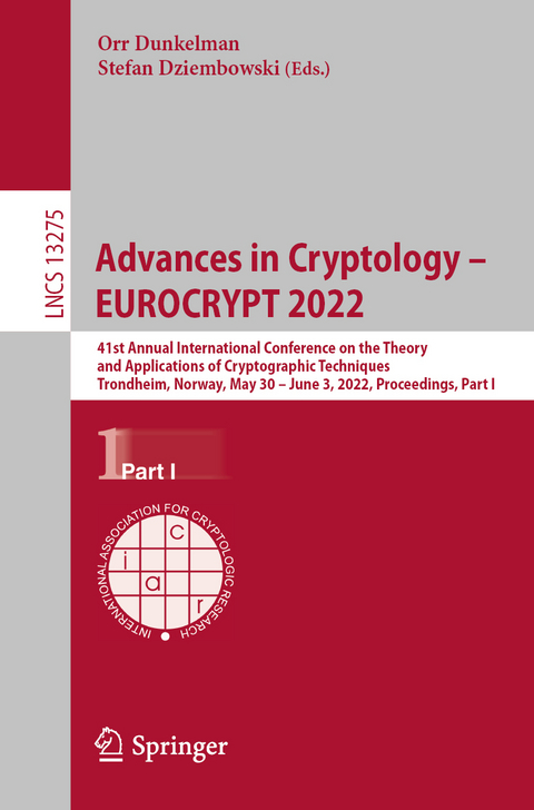 Advances in Cryptology – EUROCRYPT 2022 - 
