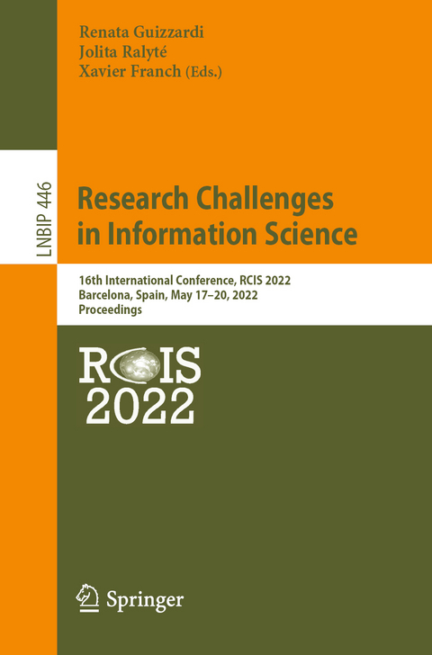 Research Challenges in Information Science - 