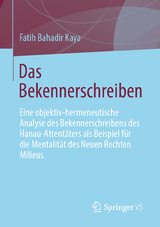 Das Bekennerschreiben - Fatih Bahadir Kaya