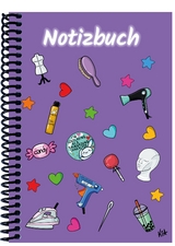 A 5 Notizbuch Manga Items, lila, kariert - 