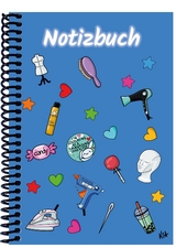 A 5 Notizbuch Manga Items, blau, kariert - 