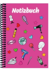 A 5 Notizbuch Manga Items, pink, blanko - 