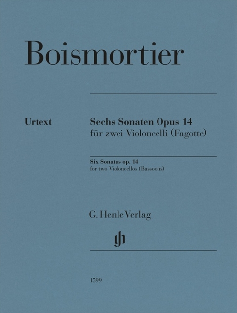Joseph Bodin de Boismortier - Sechs Sonaten op. 14 für zwei Violoncelli (Fagotte) - 