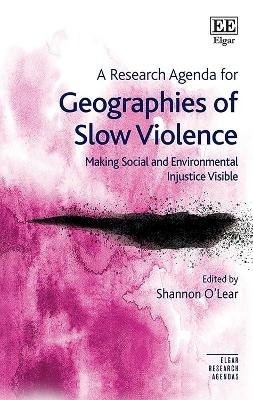 A Research Agenda for Geographies of Slow Violence - 