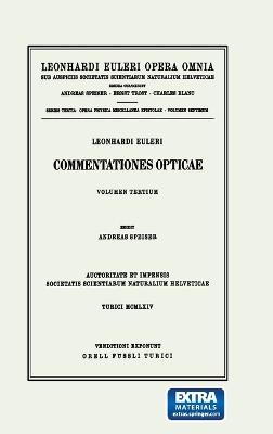 Commentationes opticae 3rd part - Leonhard Euler