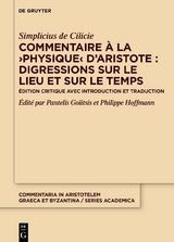 Commentaire à la ›Physique‹ d’Aristote : Digressions sur le lieu et sur le temps -  Simplicius de Cilicie