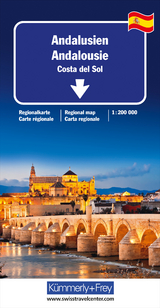 Andalusien, Costa del Sol Regionalkarte 1:200 000 - 