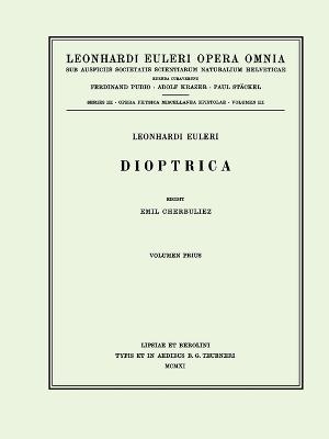 Dioptrica 1st part - Leonhard Euler