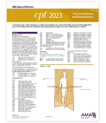 CPT 2023 Express Reference Coding Card: Physical Medicine and Rehabilitation -  American Medical Association