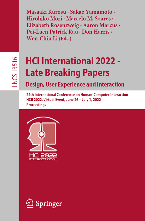 HCI International 2022 - Late Breaking Papers. Design, User Experience and Interaction - 