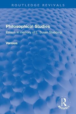 Philosophical Studies -  Various