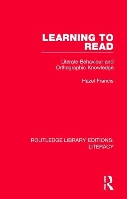 Learning to Read - Hazel Francis