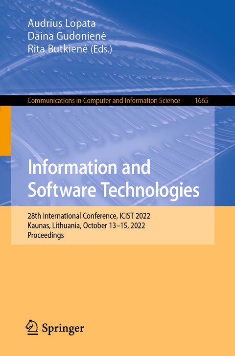 Information and Software Technologies - 