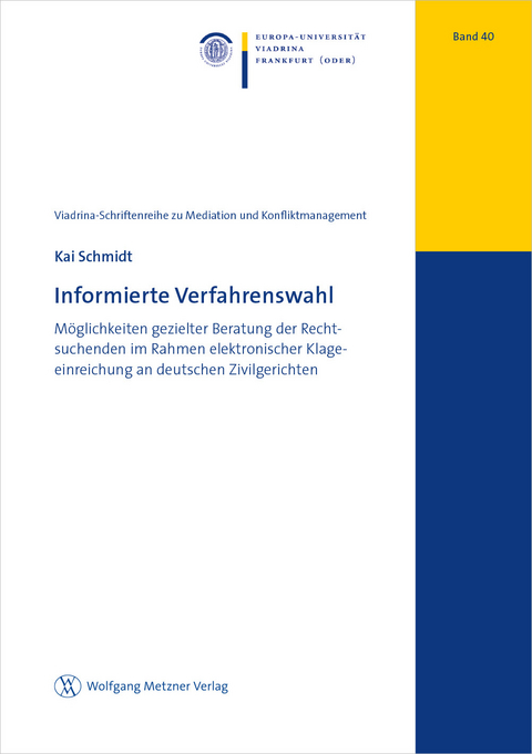 Informierte Verfahrenswahl - Kai Schmidt