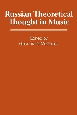 Russian Theoretical Thought in Music - 