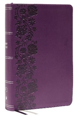 KJV Holy Bible: Large Print Single-Column with 43,000 End-of-Verse Cross References, Purple Leathersoft, Personal Size, Red Letter, (Thumb Indexed): King James Version - Thomas Nelson