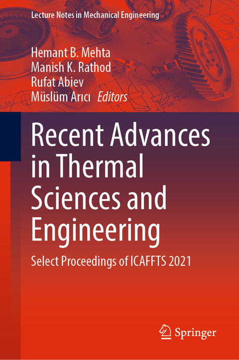 Recent Advances in Thermal Sciences and Engineering - 