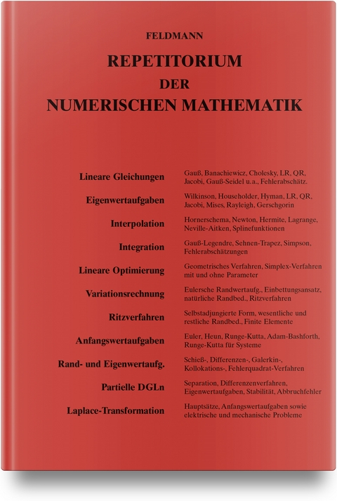 Repetitorium der Numerischen Mathematik - Dietrich Feldmann