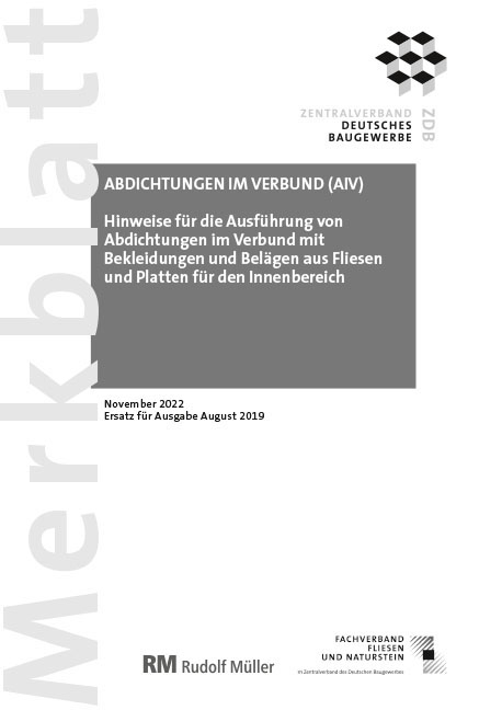 Merkblatt Abdichtungen im Verbund 2022-11 - Rudolf Voos