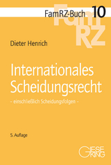 Internationales Scheidungsrecht - Dieter Henrich