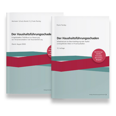 Der Haushaltsführungsschaden - Kombipaket - Hermann Schulz-Borck, Frank Pardey