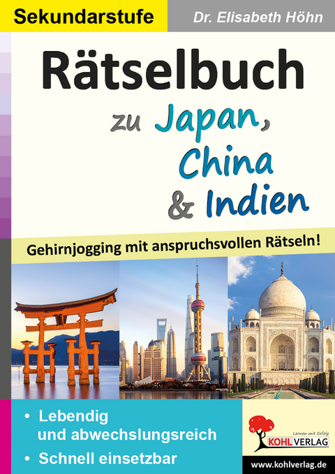 Rätselbuch zu Japan, China und Indien - Elisabeth Höhn