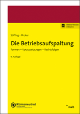 Die Betriebsaufspaltung - Matthias Söffing, Lars Micker
