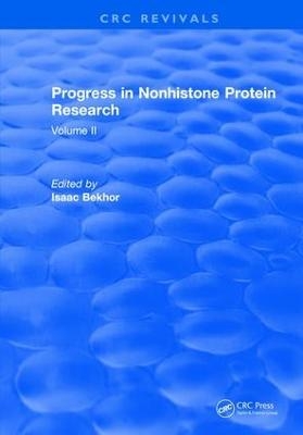 Progress in Nonhistone Protein Research - I. Bekhor Isaac