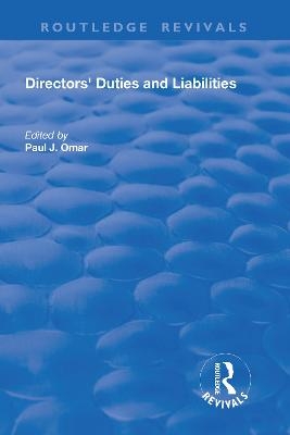 Directors' Duties and Liabilities - 