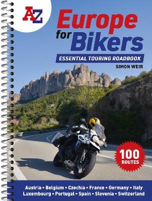 A -Z Europe for Bikers - Simon Weir,  A-Z Maps