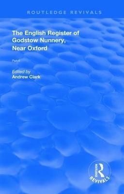 English Register of Godstow Nunnery, Near Oxford - 