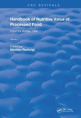 Handbook of Nutritive Value of Processed Food - 