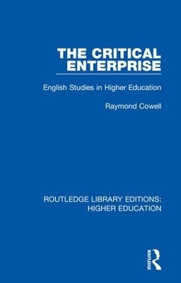 The Critical Enterprise - Raymond Cowell