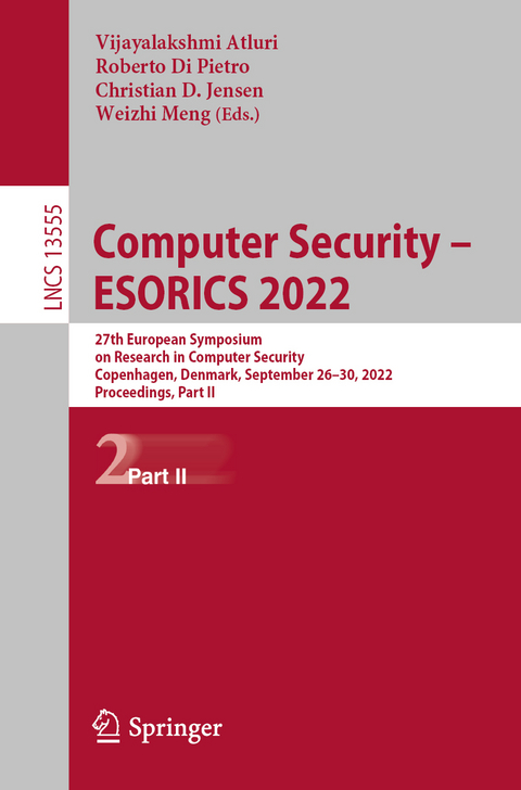 Computer Security – ESORICS 2022 - 