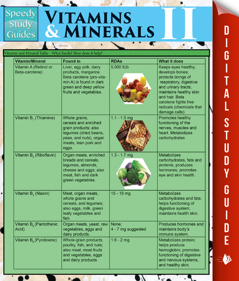 Vitamins & Minerals Il (Speedy Study Guides) -  Speedy Publishing