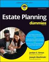 Estate Planning For Dummies - Simon, Jordan S.; Mashinski, Joseph