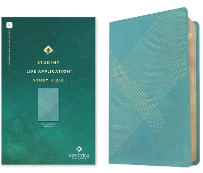 NLT Student Life Application Study Bible (Leatherlike, Teal Blue Striped, Red Letter, Filament Enabled) -  Tyndale