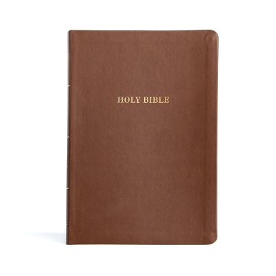 KJV Large Print Thinline Bible, Value Edition, Brown Leather