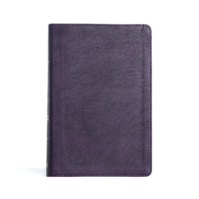 CSB Giant Print Reference Bible, Plum LeatherTouch, Indexed -  Csb Bibles by Holman